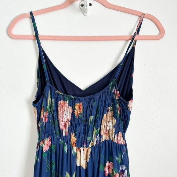 Yumi Kim Blue Darling Floral Tiered Maxi Dress sz Small - Picture 12 of 14